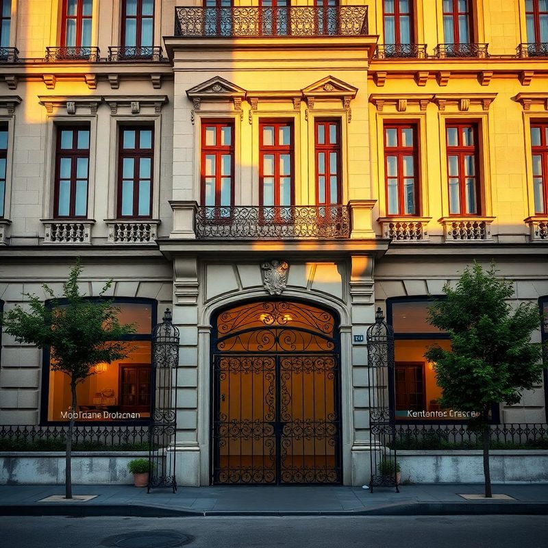 Fațada elegantă a unei clădiri istorice pe Calea București din Craiova